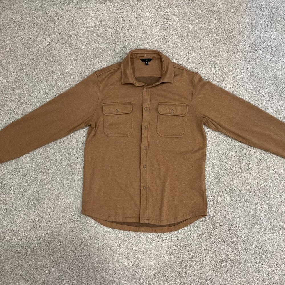 Banana Republic Camel Brushed Shirt Medium Tall MT